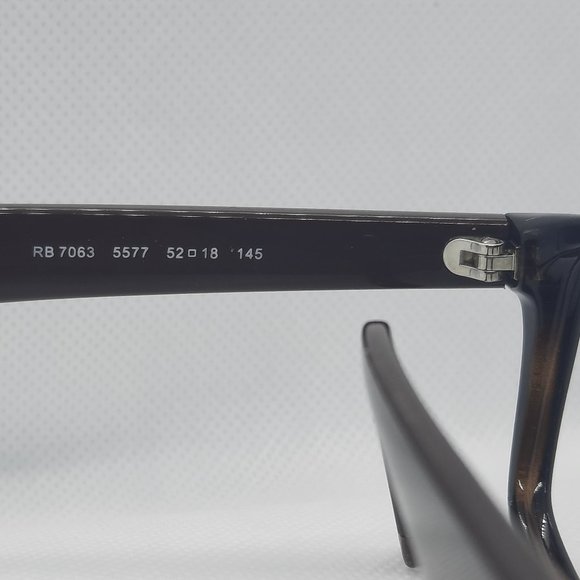 RAY BAN RB 7063 C.5577 BROWN 52-18-145 Rx Eyeglass Frame, Pre-Owned - Picture 4 of 4